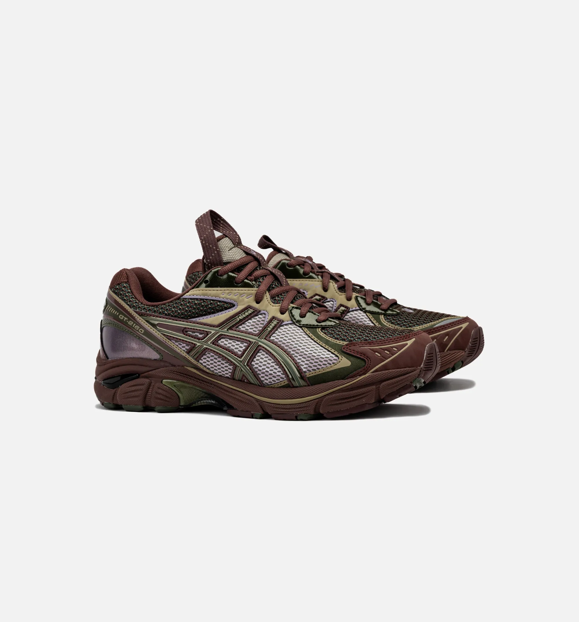 UB6 S GT 2160 Mens Running Shoe - Grey Floss/Brown Storm Asics responsive running shoes