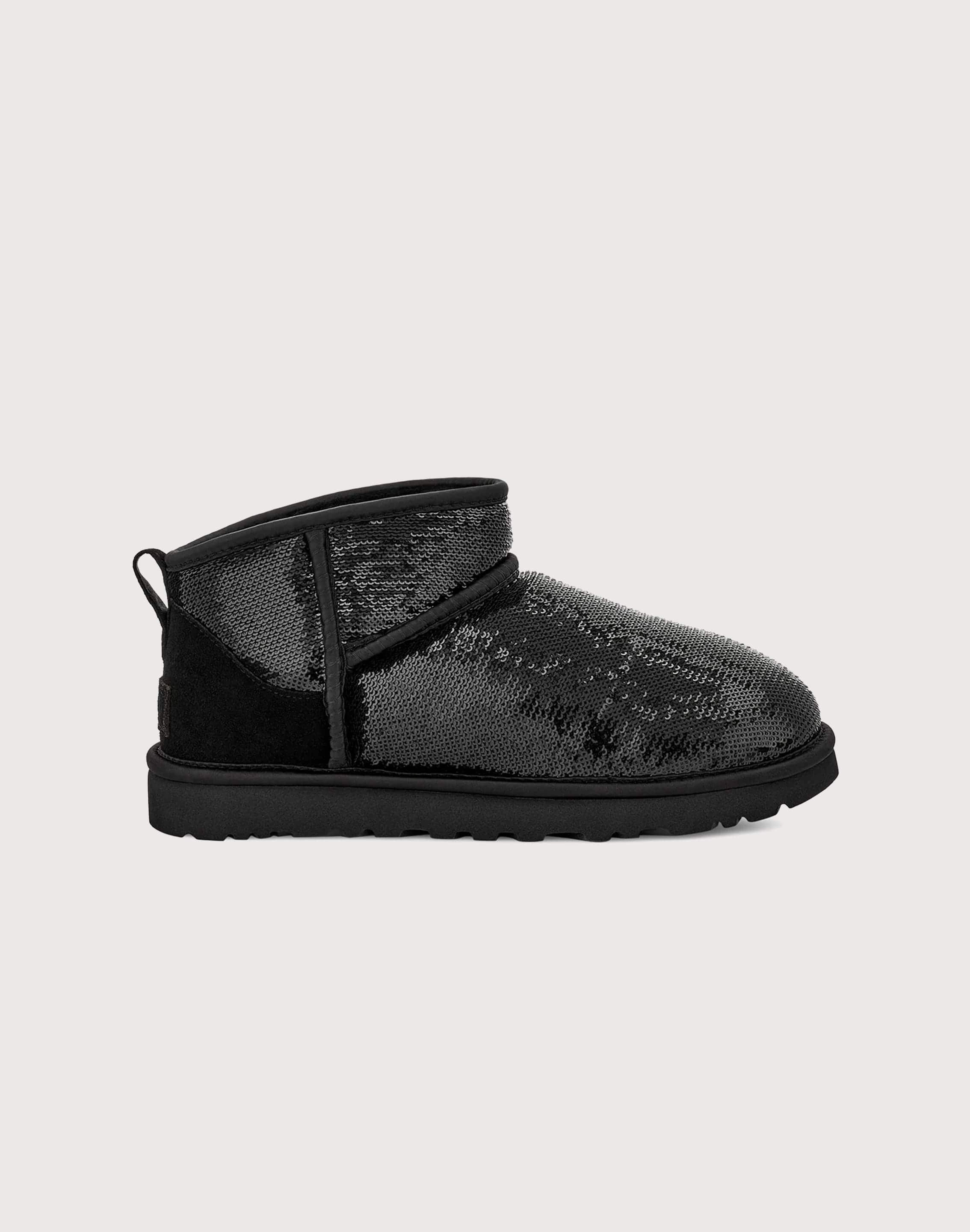 UGG Classic Ultra Mini Mirror Ball Boots Ugg cozy shoes with warm lining