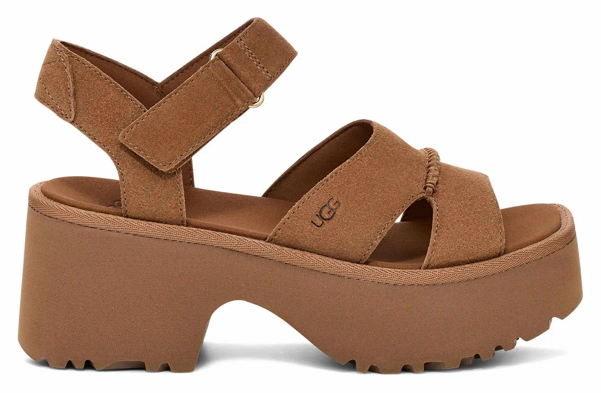 UGG New Heights Ankle Strap  Chic & Comfortable Platform Sandals Ugg cozy footwear visuals