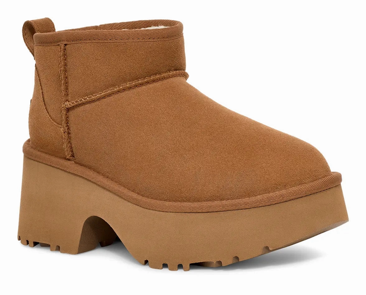 UGG Women's Classic Ultra Mini New Heights  Bold, Cozy & Elevated Ugg cozy footwear visuals