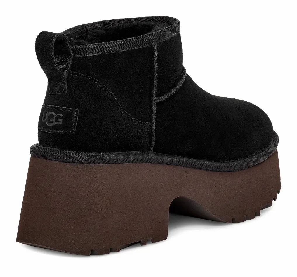 UGG Women's Classic Ultra Mini New Heights  Bold, Cozy & Elevated Ugg cozy footwear visuals