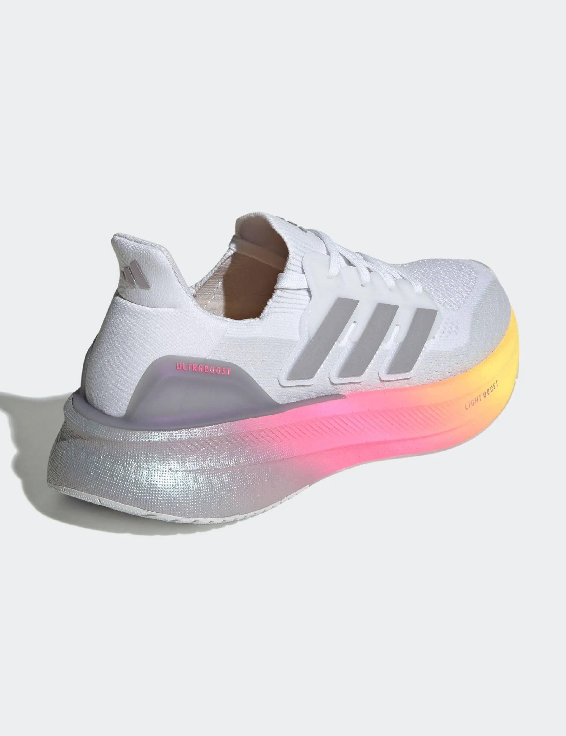 Ultraboost 5 Shoes - Cloud White/Glory Grey/Lucid Pink Adidas trendy casual shoe styles