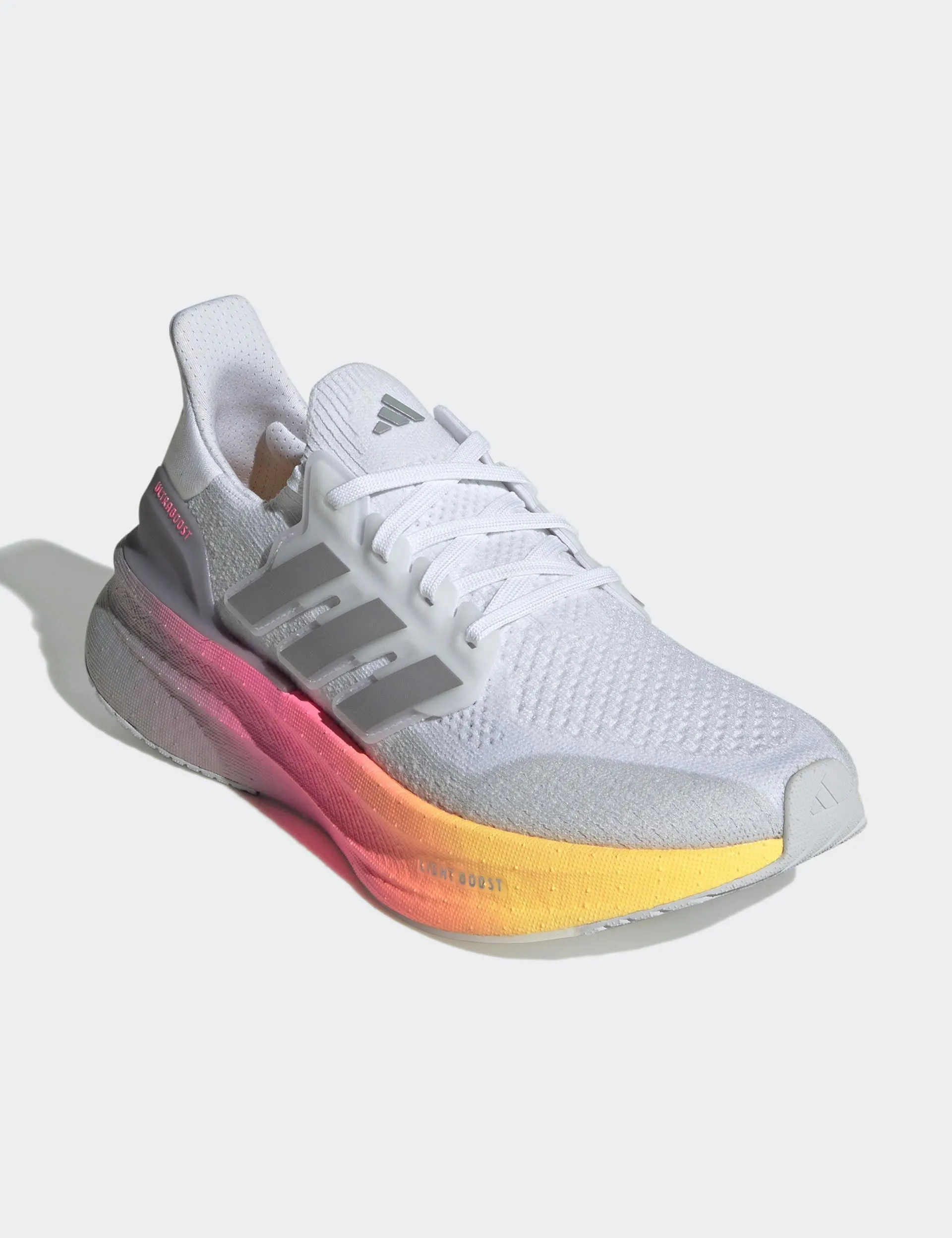 Ultraboost 5 Shoes - Cloud White/Glory Grey/Lucid Pink Adidas trendy casual shoe styles