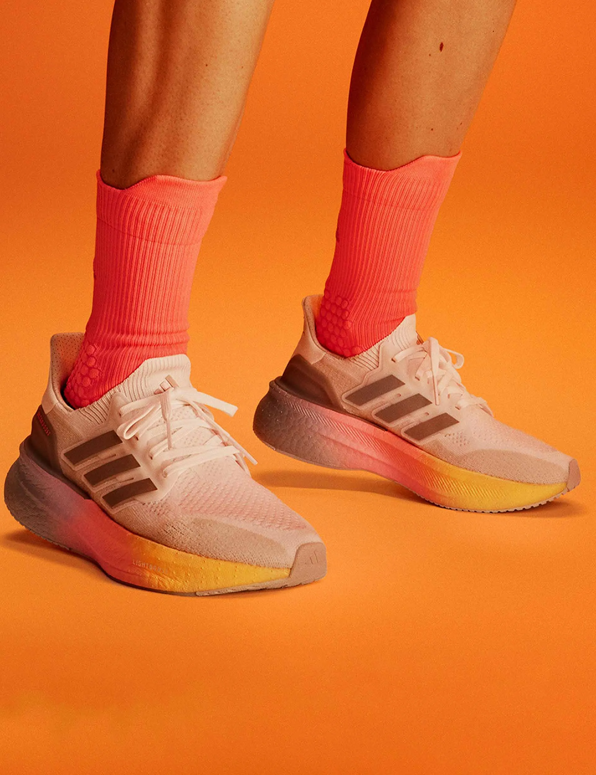 Ultraboost 5 Shoes - Cloud White/Glory Grey/Lucid Pink Adidas trendy casual shoe styles