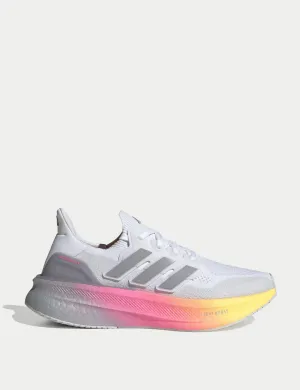 Ultraboost 5 Shoes - Cloud White/Glory Grey/Lucid Pink Adidas everyday sneakers with comfort cushioning