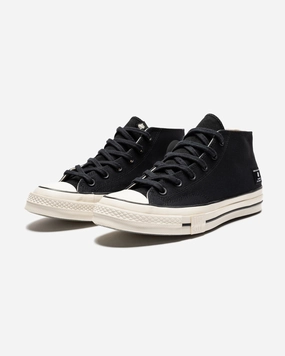 UNDEFEATED X CONVERSE CHUCK 70 MID- BLACK/ NATURALIVORY Classic Chuck sneakers