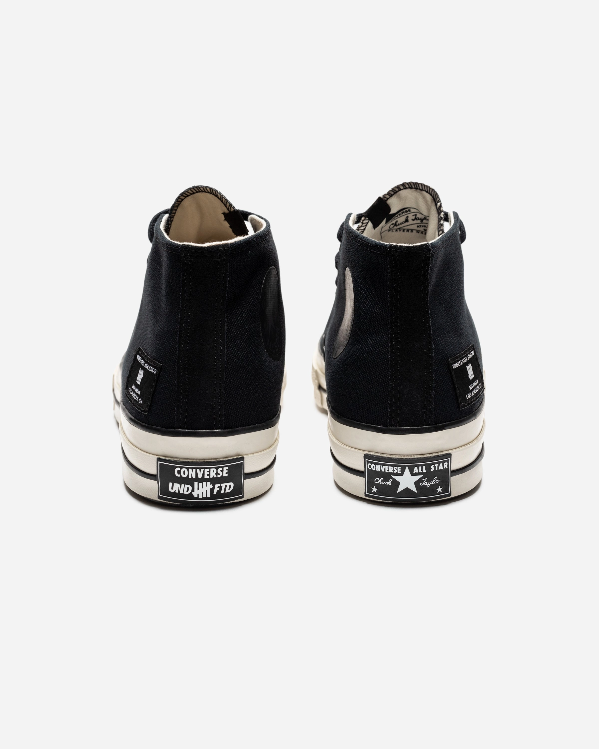 UNDEFEATED X CONVERSE CHUCK 70 MID- BLACK/ NATURALIVORY Womens vintage sneakers