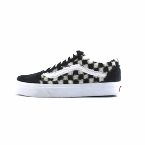 VANS SHERPA FAUX FUR CHECKERBOARD Vans retro-inspired footwear styles
