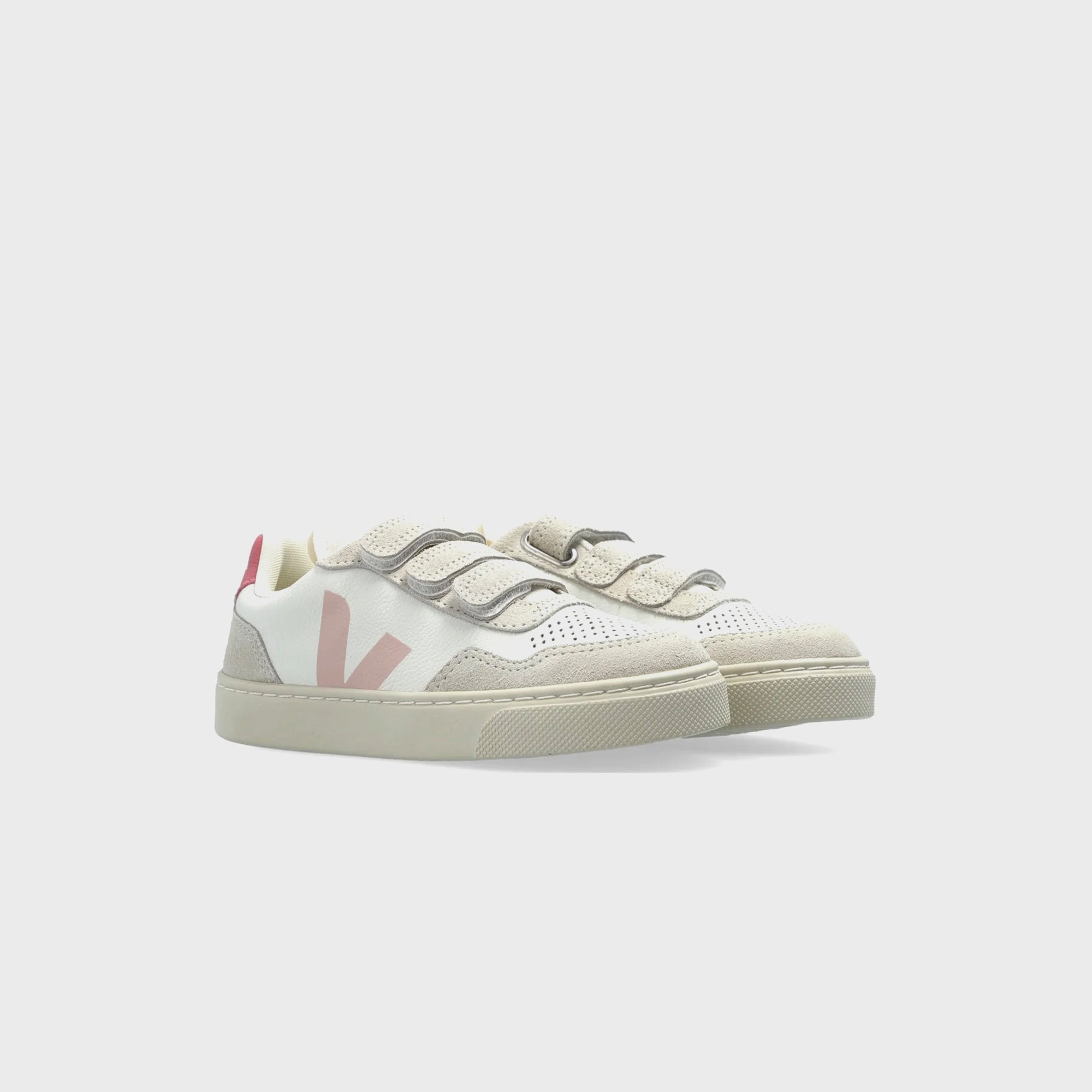 Veja Jr Small V-90 - Extra-White / Petale Minimalist Walking Shoes