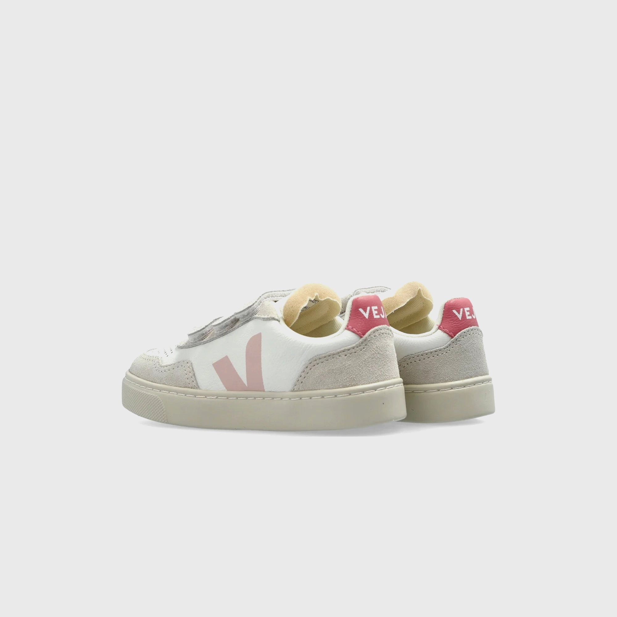 Veja Jr Small V-90 - Extra-White / Petale Minimalist Walking Shoes