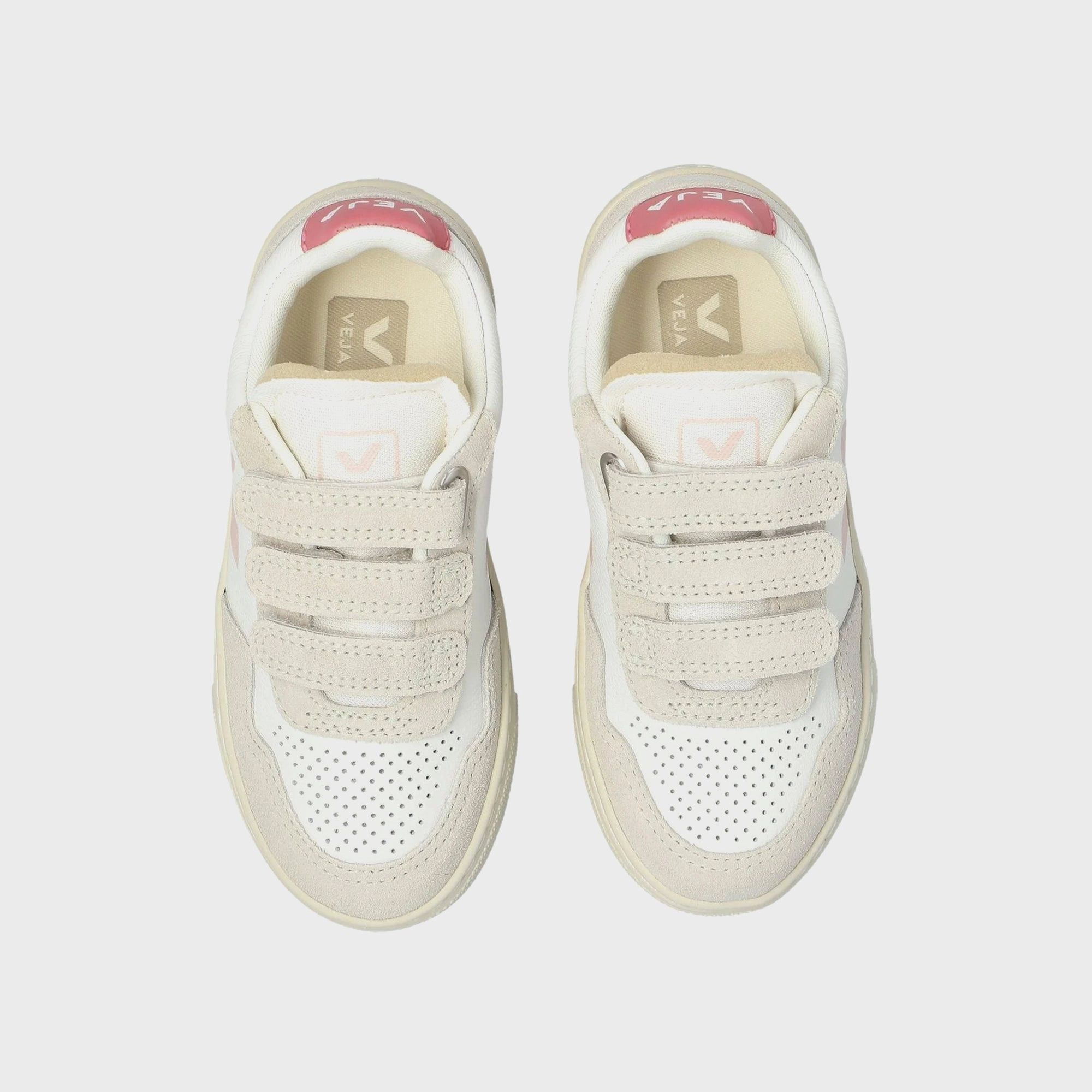 Veja Jr Small V-90 - Extra-White / Petale Minimalist Walking Shoes