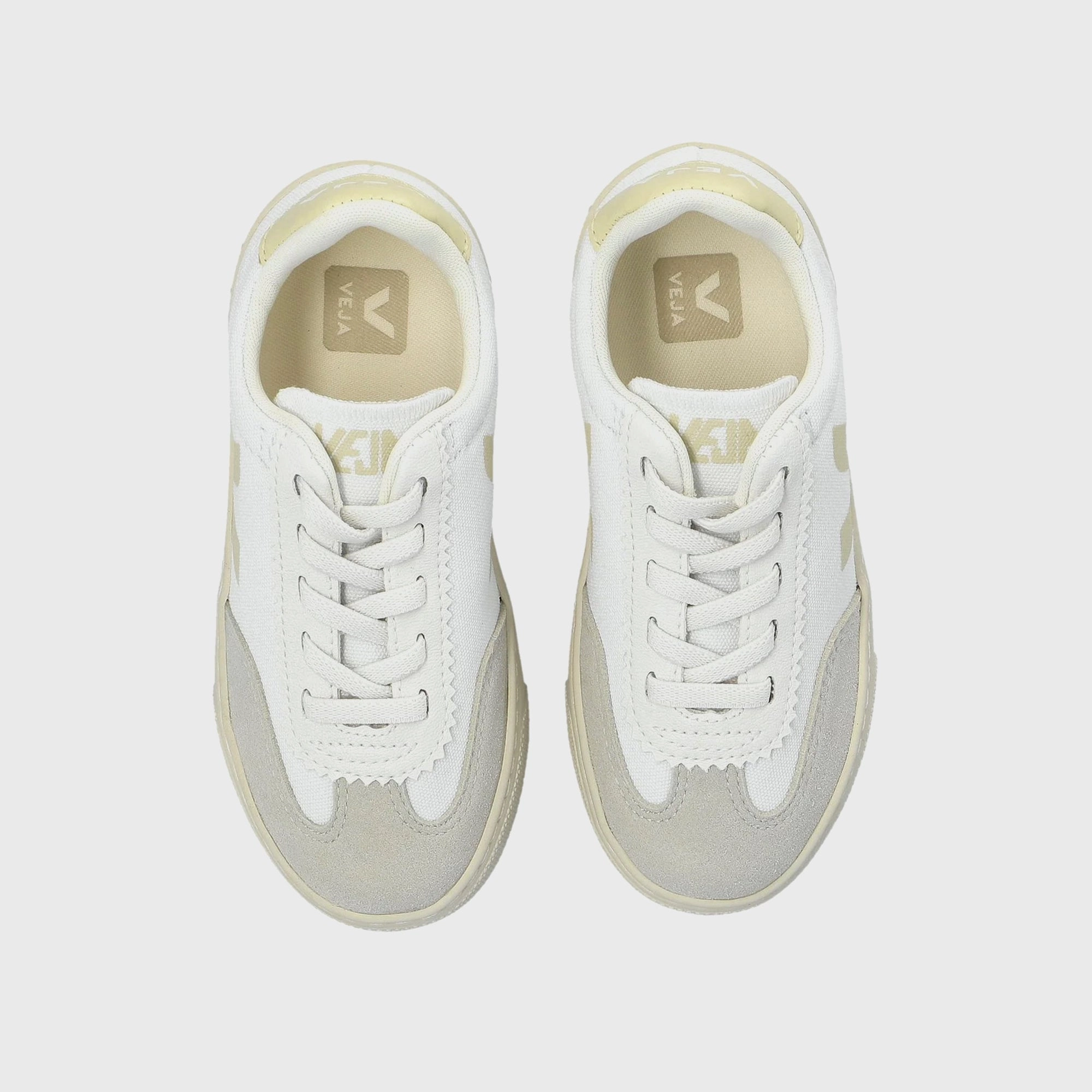 Veja Jr Small Volley - White Calcaire Minimalist Walking Shoes