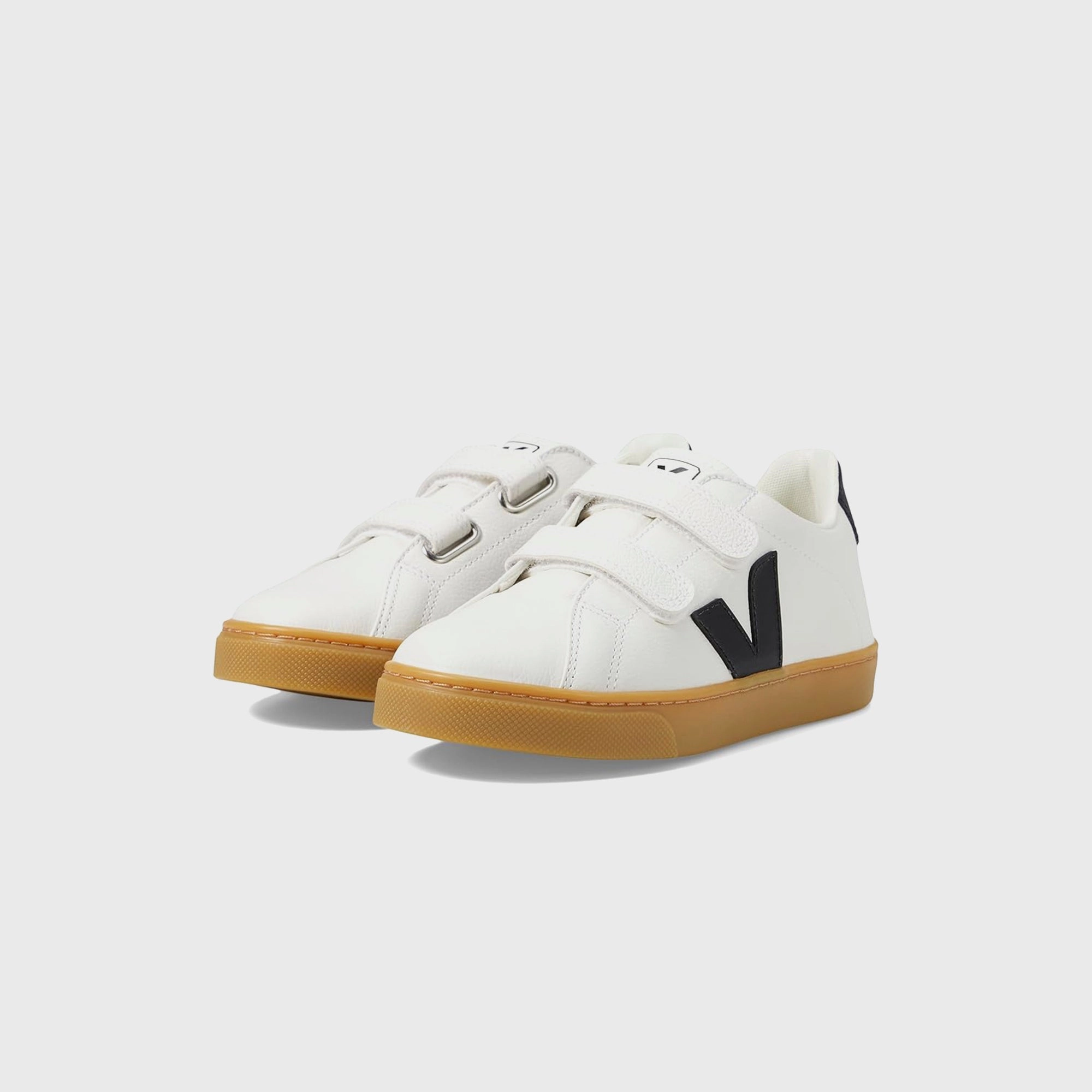 Veja Junior Small Esplar - Extra-White / Black / Natural Minimalist Walking Shoes