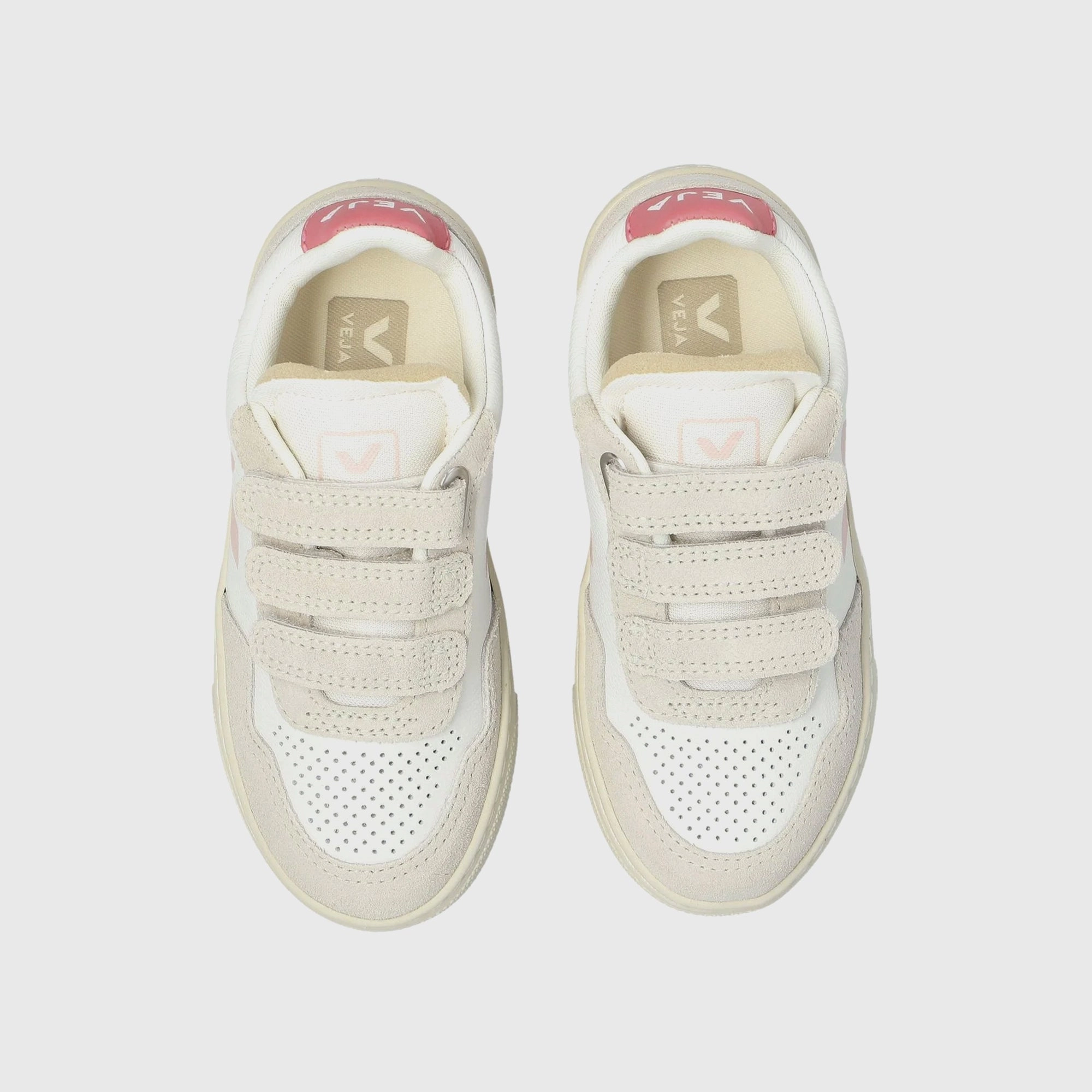 Veja Kids Small V-90 - Extra White / Petale Minimalist Walking Shoes