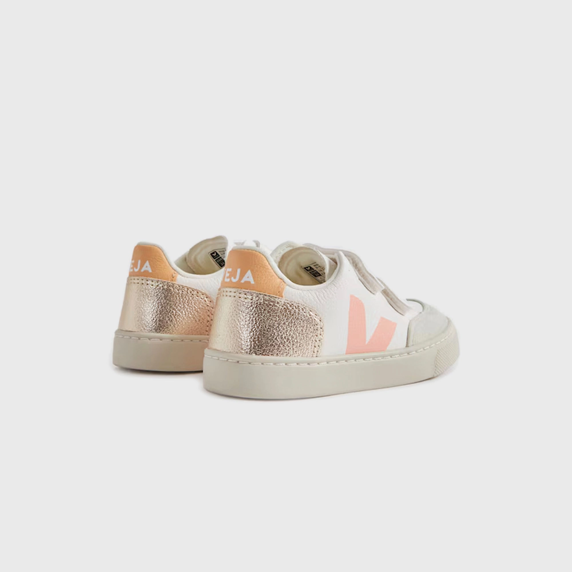 Veja Kids V-12 - Extra White / Multico / Platine Minimalist Walking Shoes