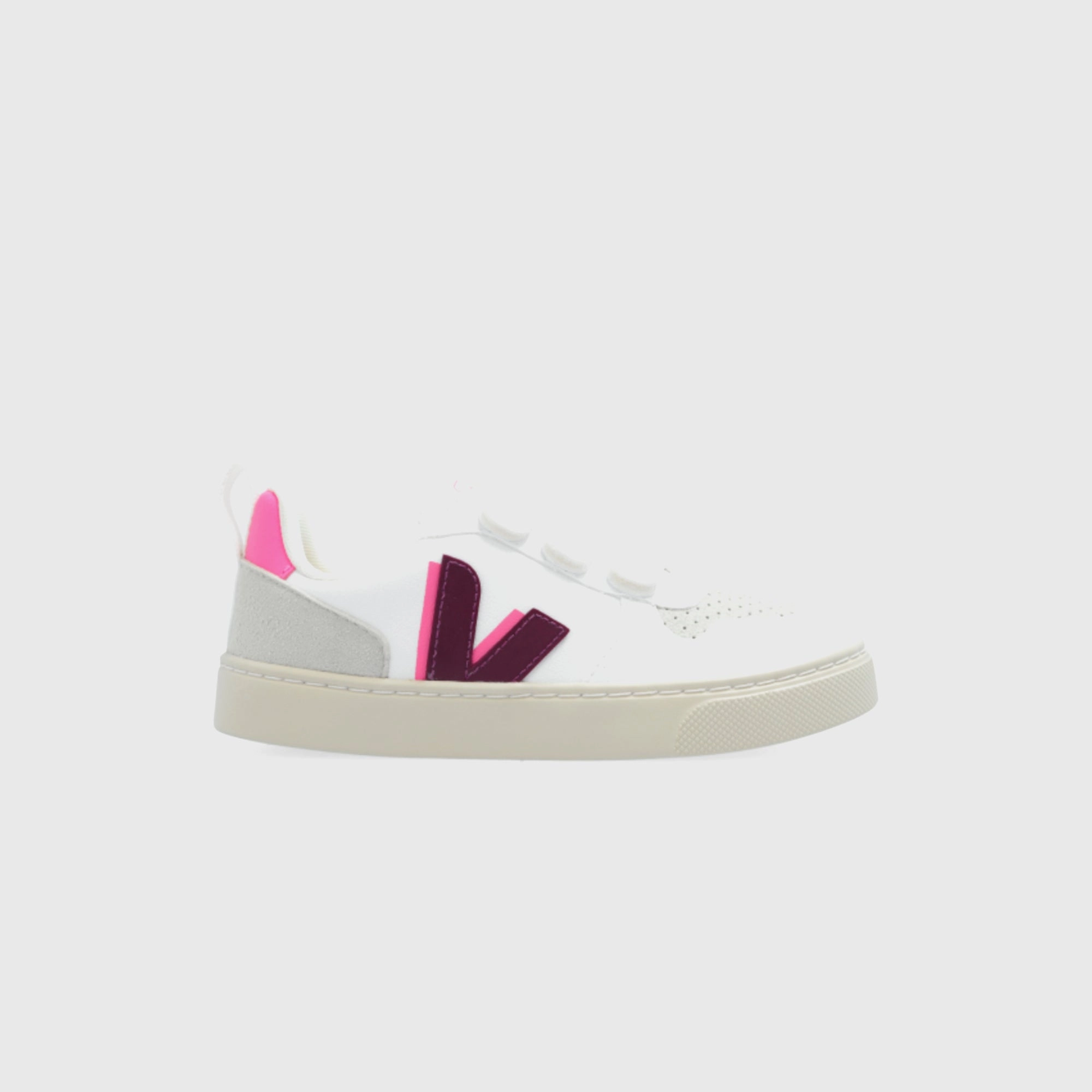 Veja PS V-10 - White / Magenta Sari Veja shoe designs