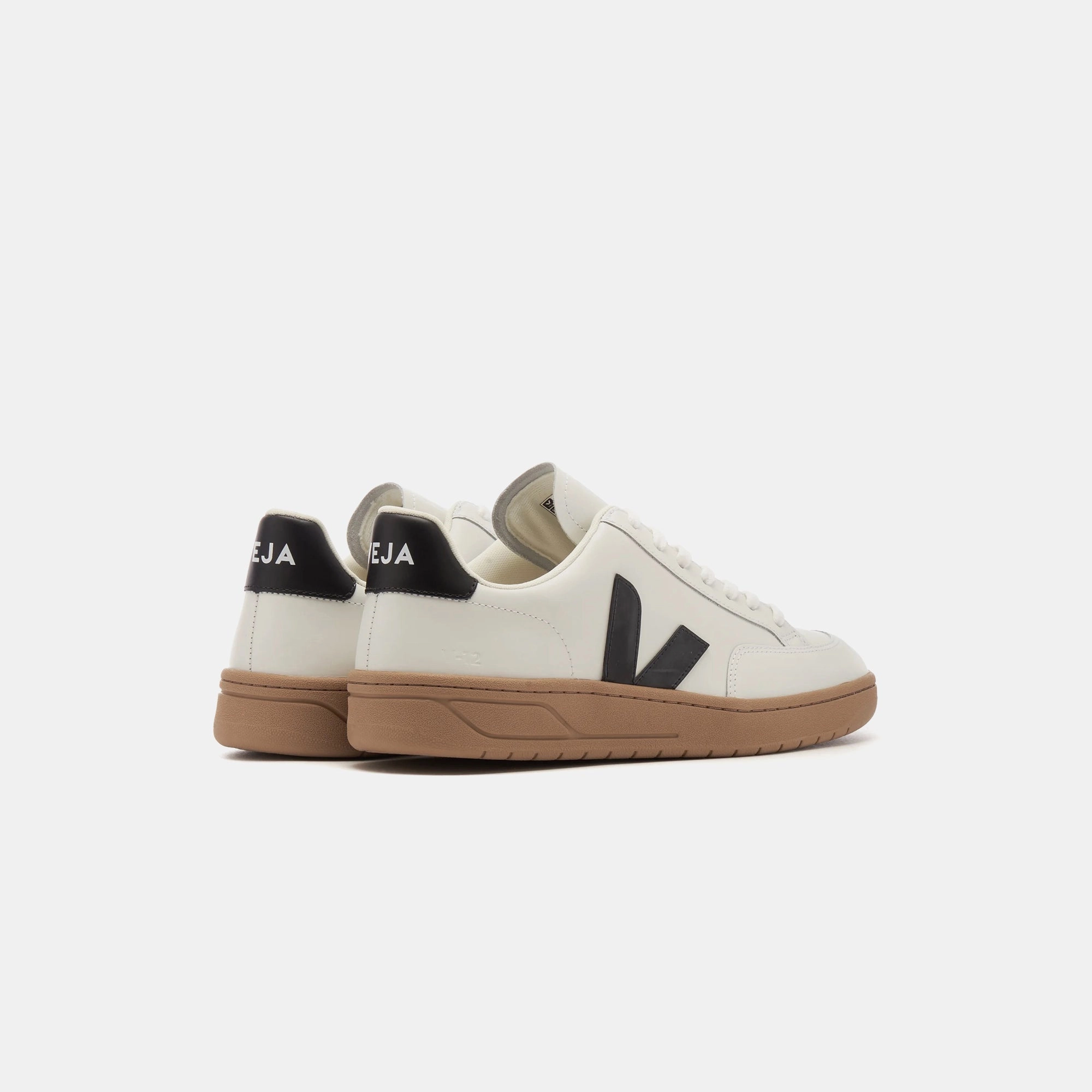 Veja V-12 - Extra White / Black / Dune Minimalist Walking Shoes