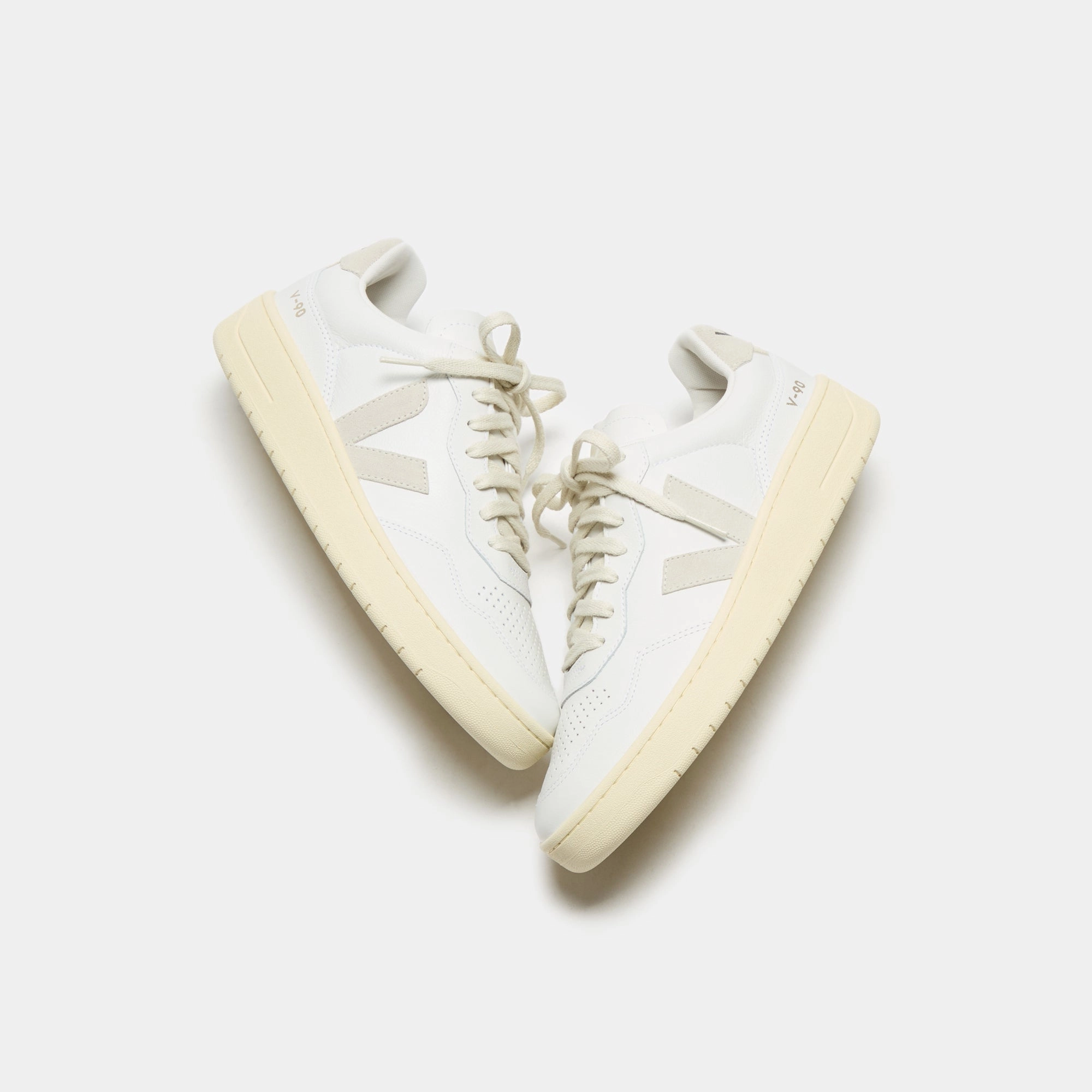 Veja V-90 - Extra White / Natural Minimalist Walking Shoes