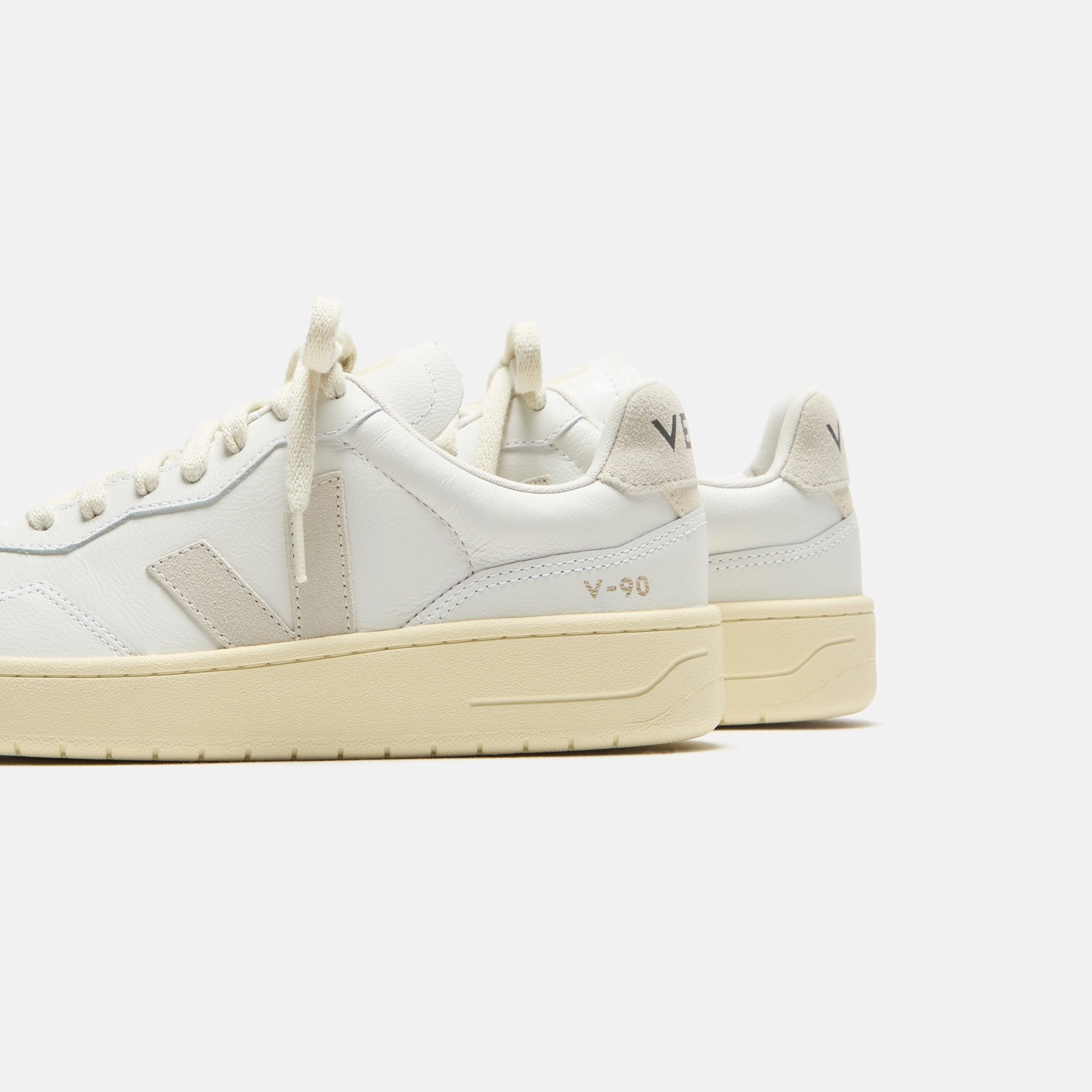 Veja V-90 - Extra White / Natural Minimalist Walking Shoes