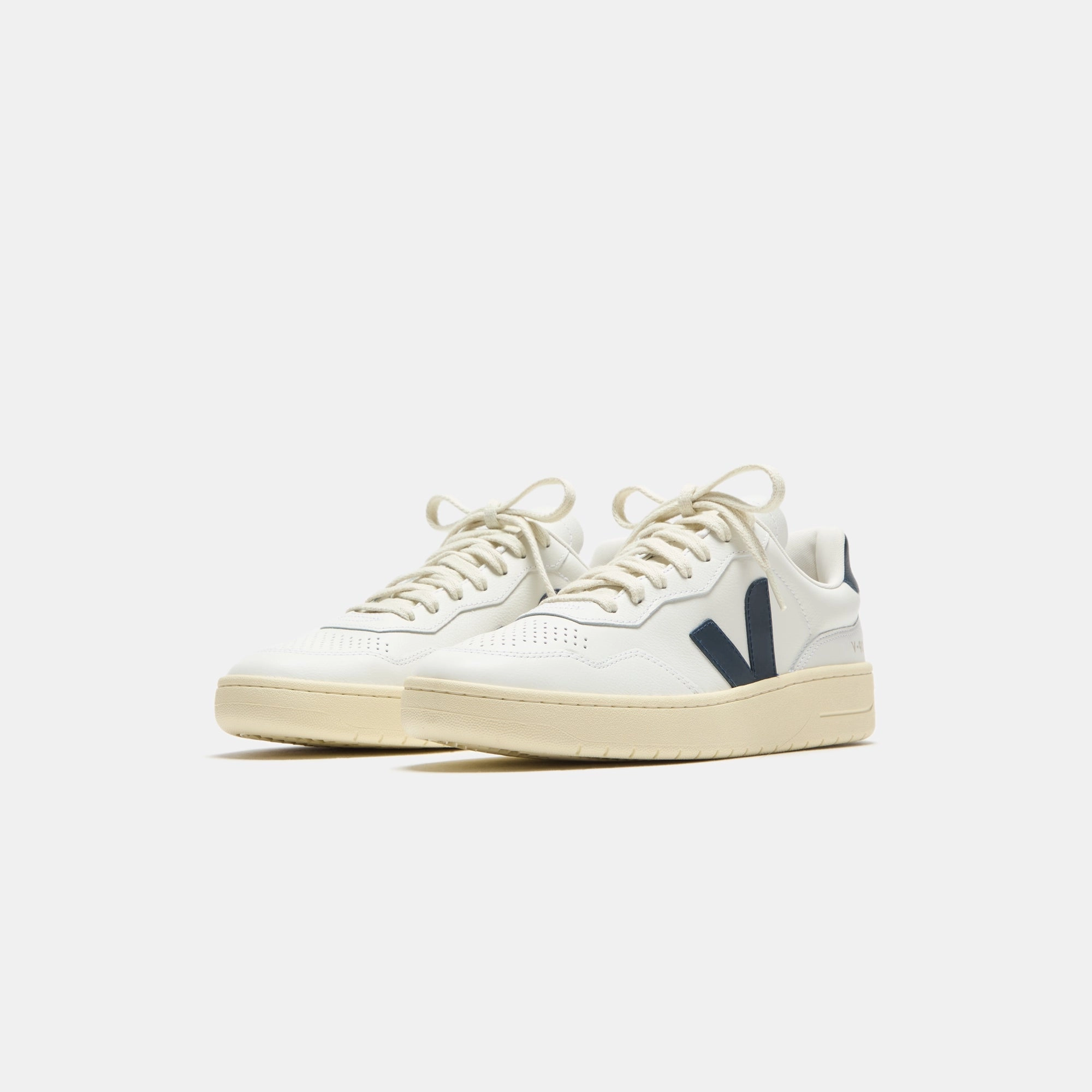 Veja V-90 - Extra White / Nautico Minimalist Walking Shoes