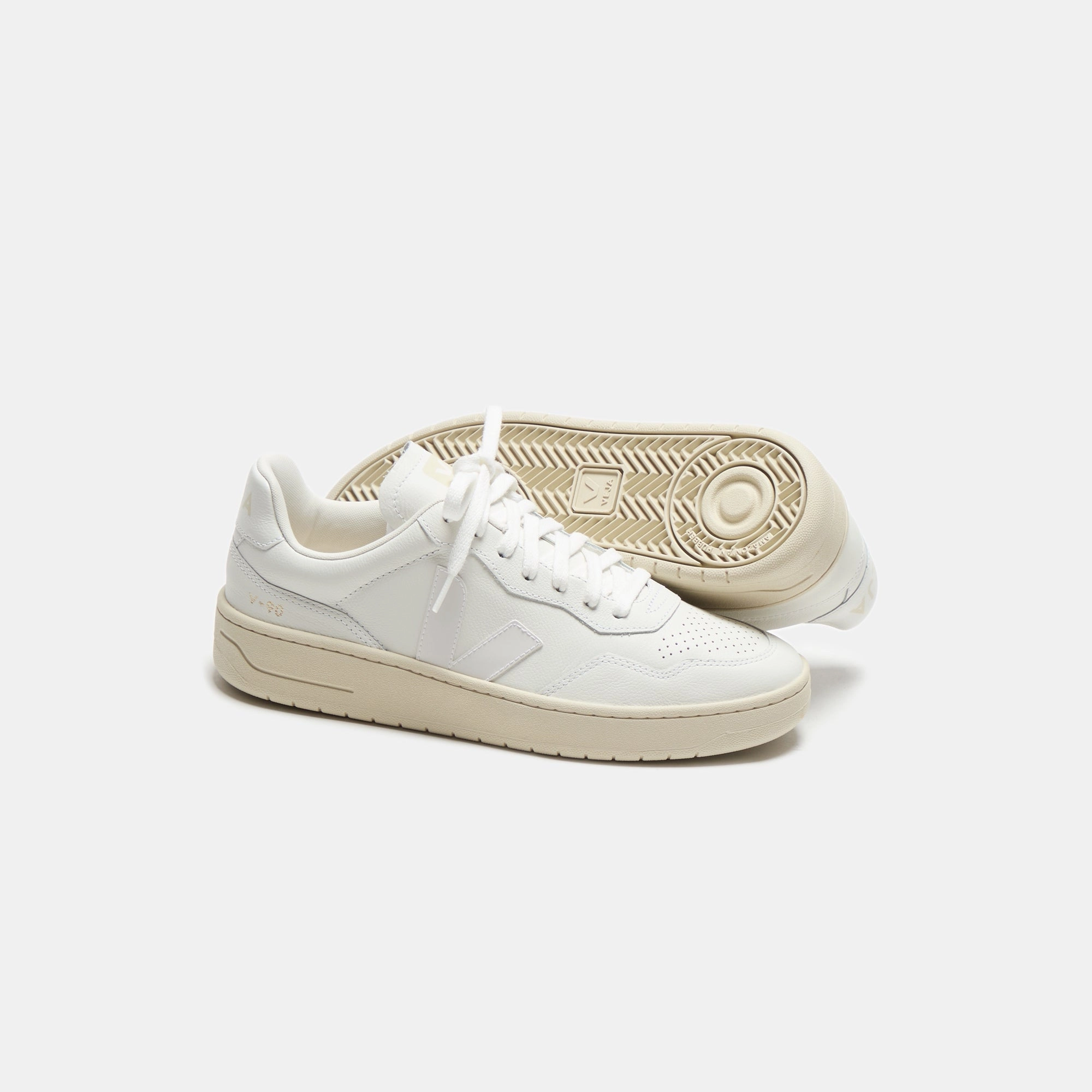 Veja V-90 - Extra White Minimalist Walking Shoes