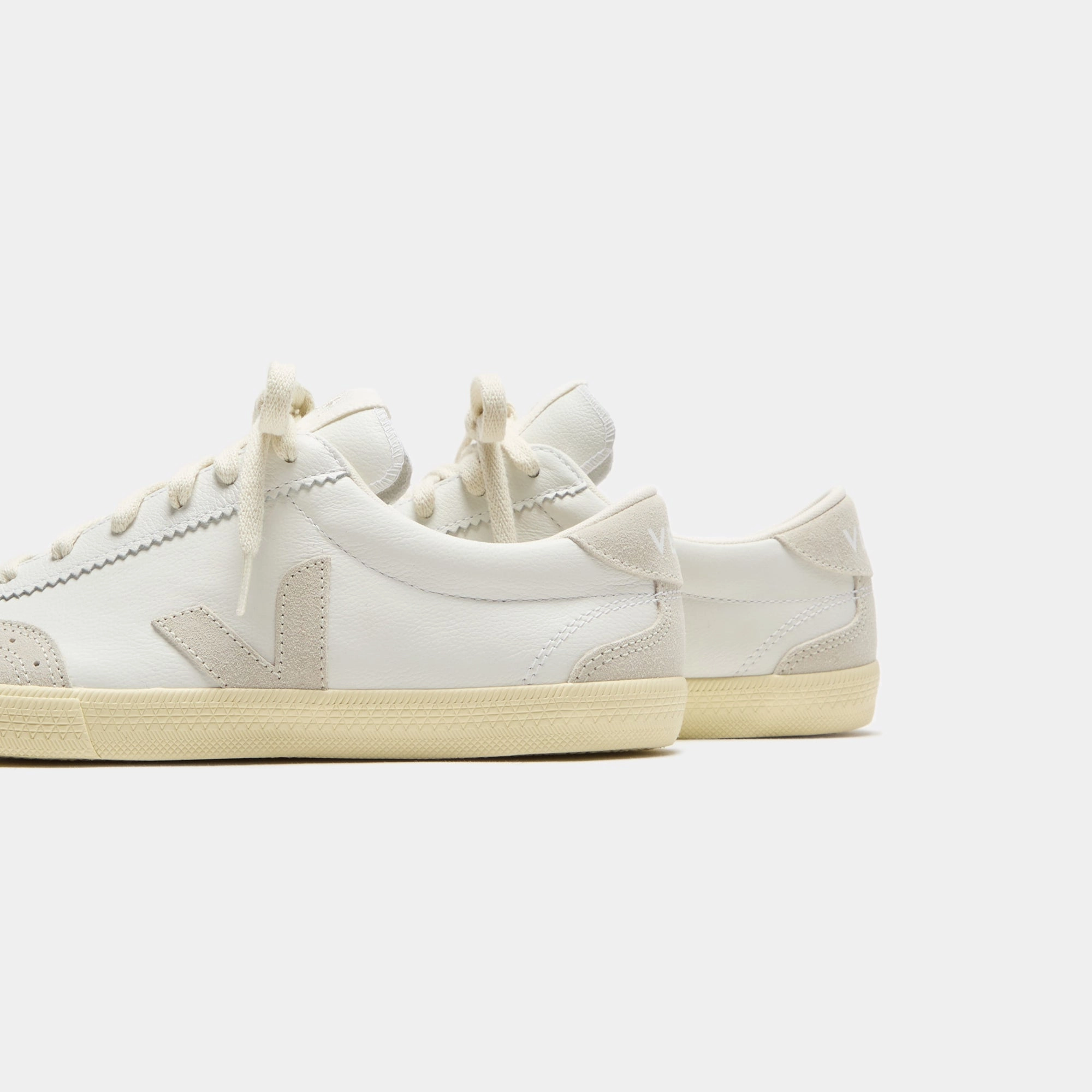 Veja Volley - White / Natural Minimalist Walking Shoes