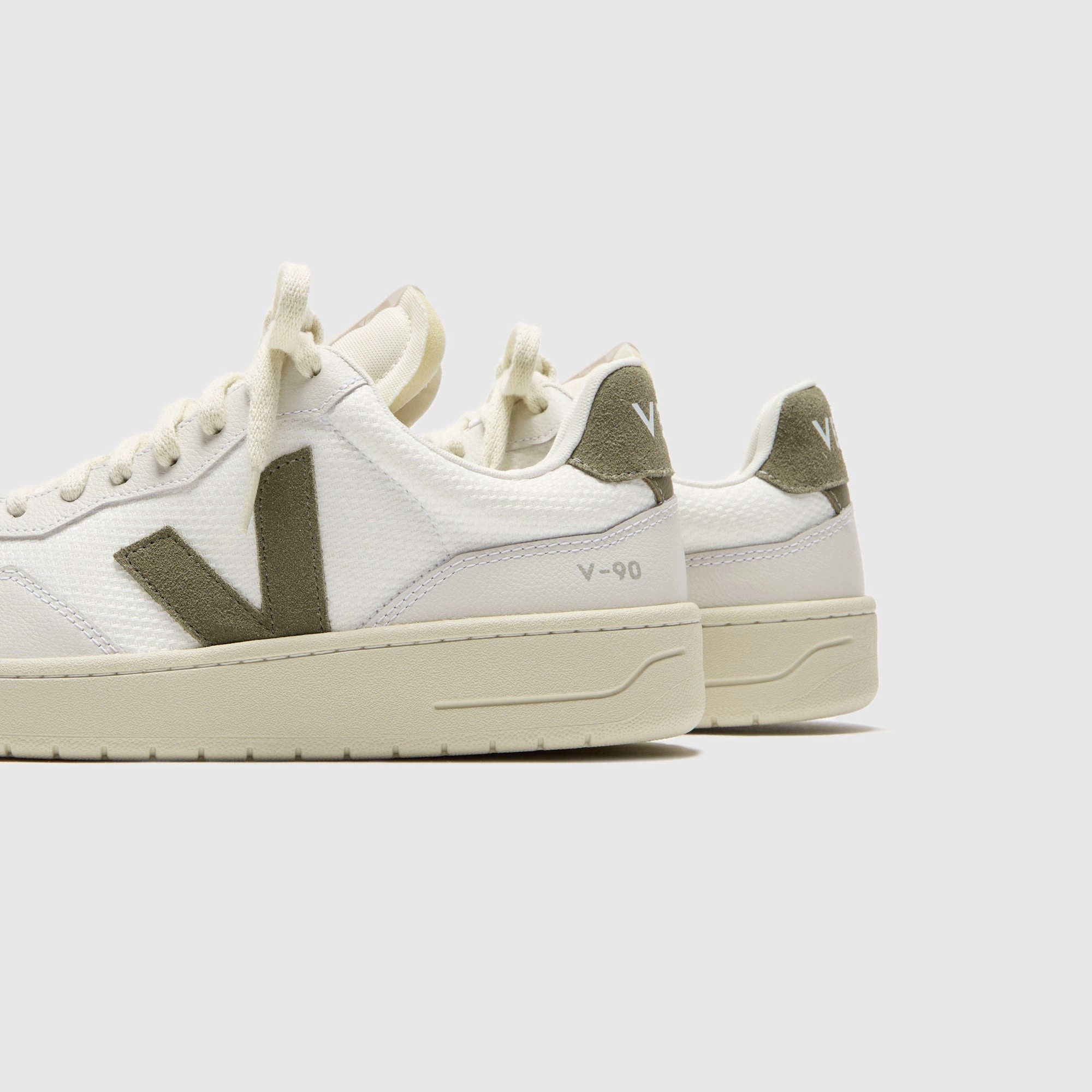 Veja WMNS V-90 - White / Kaki Minimalist Walking Shoes