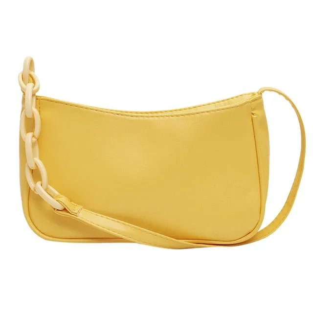 Vintage Retro Totes Bags For Women 2020 Fashion Handbag Soft Leather Female Small Subaxillary Bag Casual Retro Mini Shoulder Bag Fashion Nova Bags