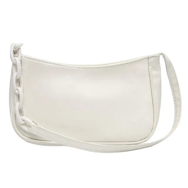 Vintage Retro Totes Bags For Women 2020 Fashion Handbag Soft Leather Female Small Subaxillary Bag Casual Retro Mini Shoulder Bag Fashion Nova Bags