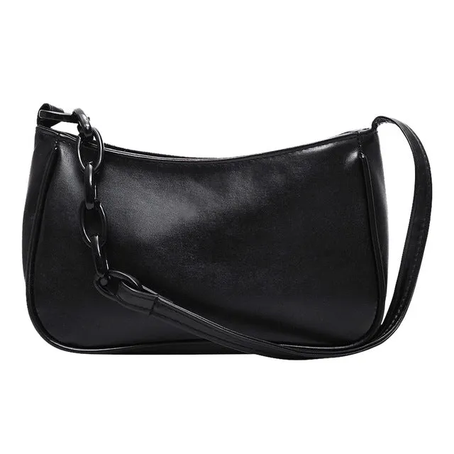 Vintage Retro Totes Bags For Women 2020 Fashion Handbag Soft Leather Female Small Subaxillary Bag Casual Retro Mini Shoulder Bag Fashion Nova Bags