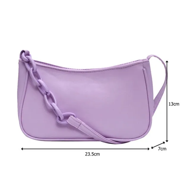 Vintage Retro Totes Bags For Women 2020 Fashion Handbag Soft Leather Female Small Subaxillary Bag Casual Retro Mini Shoulder Bag Fashion Nova Bags