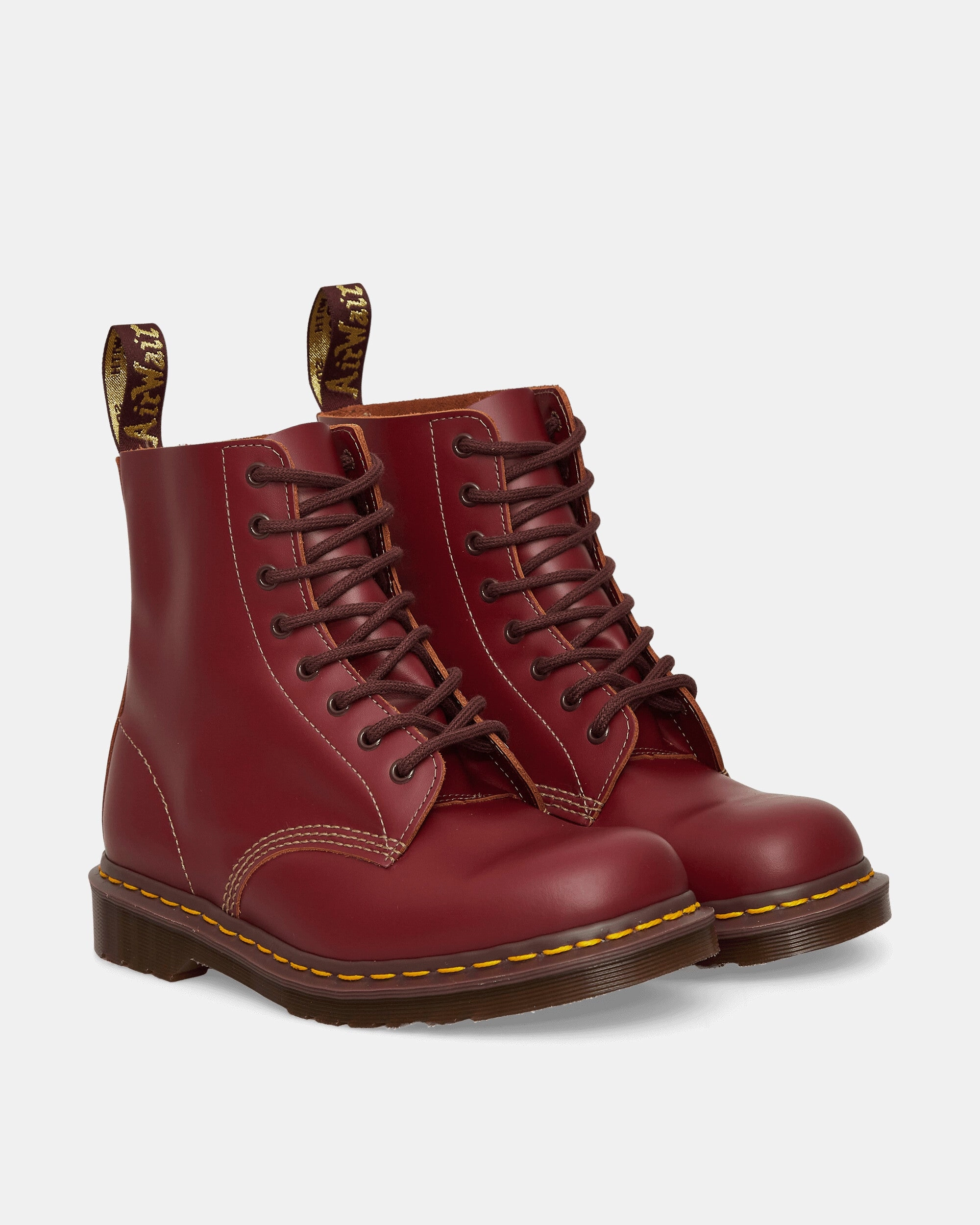 Vintage 1460 Ankle Boots Oxblood Smooth Leather Boots