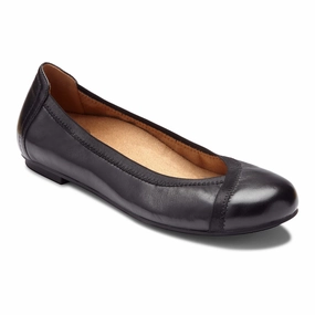 VIONIC CAROLL FLAT BLACK MEDIUM AND WIDE Vionic orthotic shoes with podiatrist design