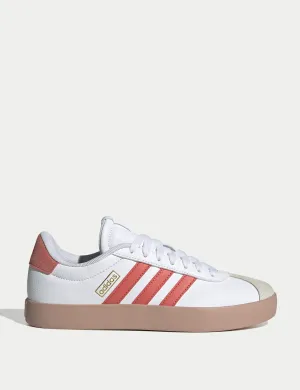 VL Court 3.0 Shoes - Cloud White/Preloved Scarlet/Gold Metallic Adidas everyday sneakers with comfort cushioning