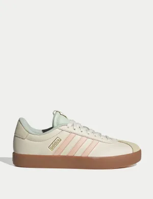 VL Court 3.0 Shoes - Wonder White/Powder Coral/Linen Green Adidas everyday sneakers with comfort cushioning
