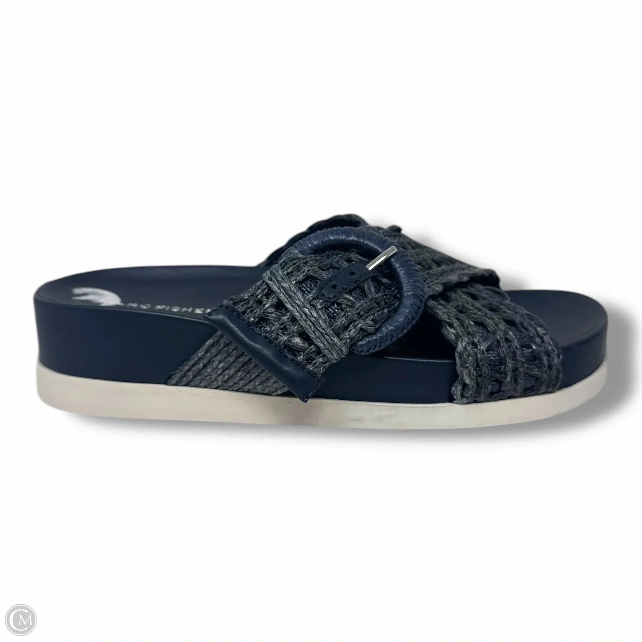 Welti Sandals By Marc Fisher In Navy, Size: 7 Fashion Heels