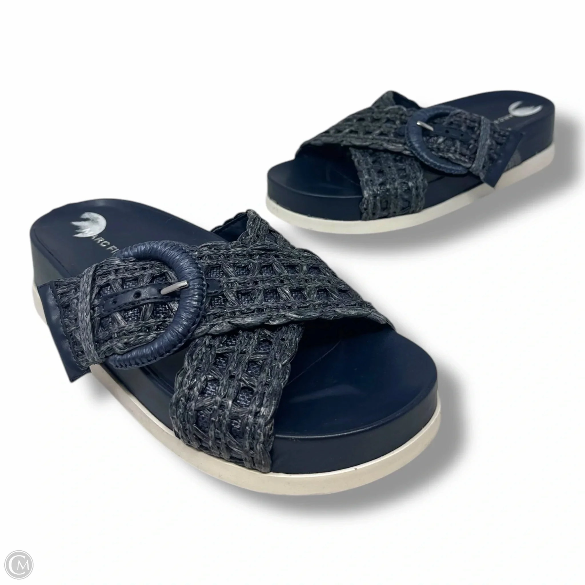 Welti Sandals By Marc Fisher In Navy, Size: 7 Fashion Heels