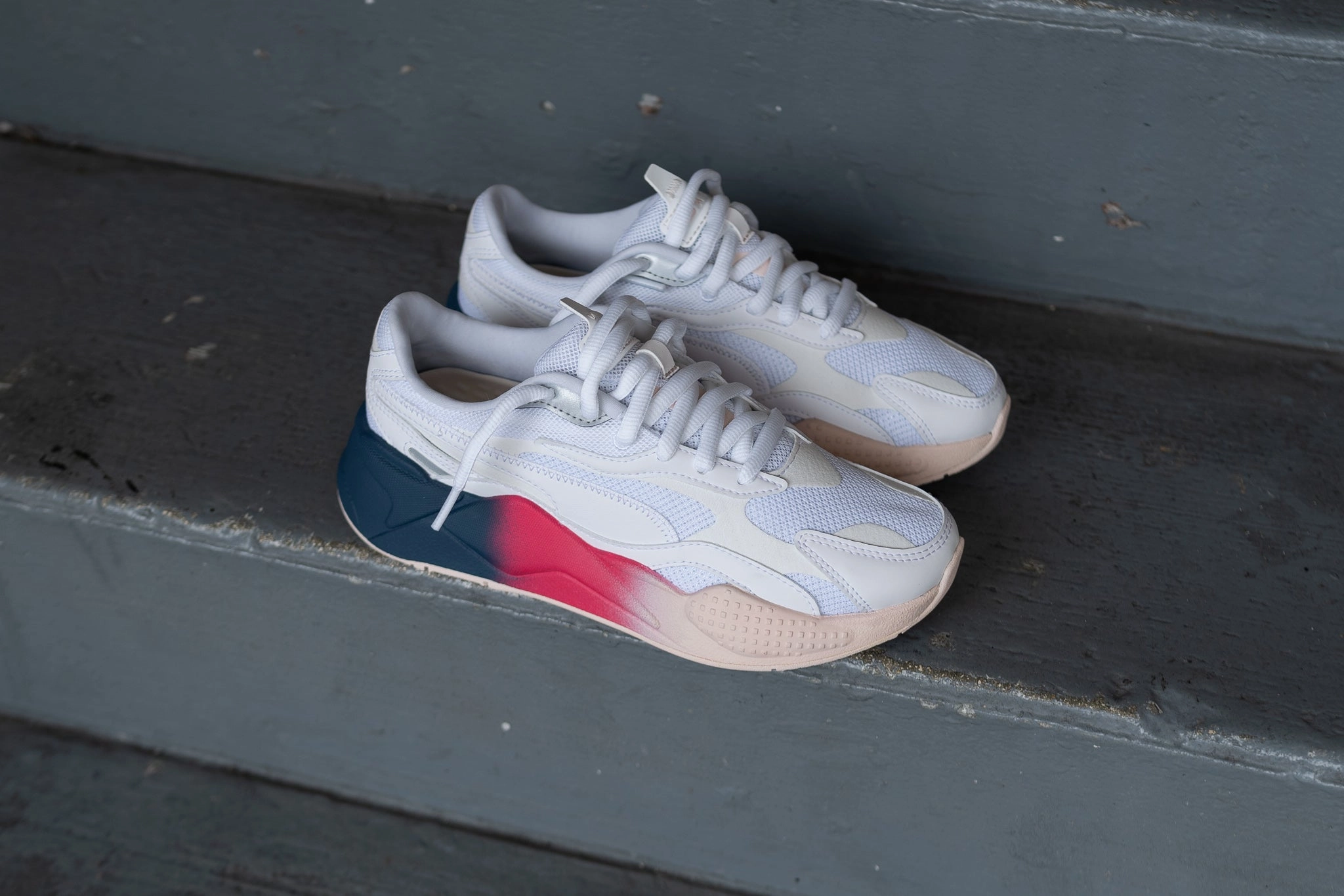 WOMEN Puma RS-X3 Leather Fade Puma athletic shoe visuals