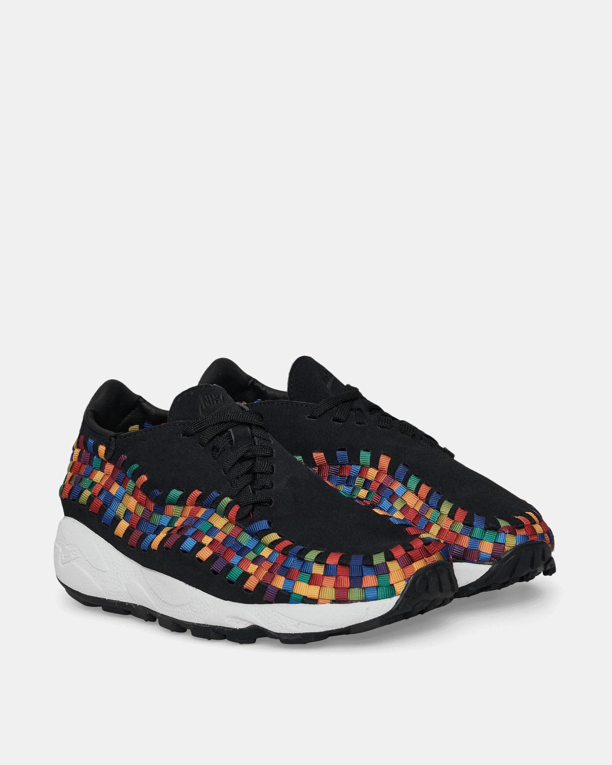 Women's Air Footscape Woven Sneakers Black / Multicolor Flexible Shoes