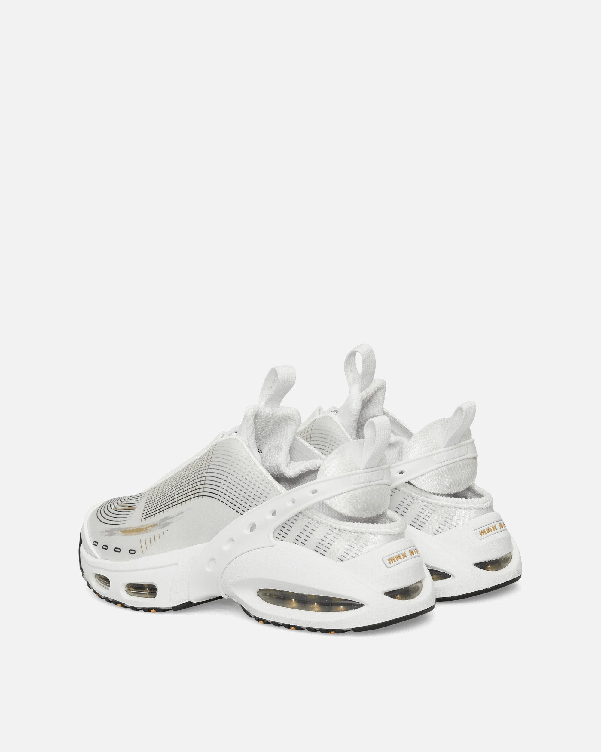 Women's Air Max Craze Sneakers White / Metallic Gold Flexible Shoes