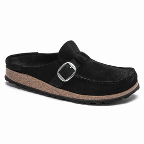 Women's Birkenstock Buckley Suede  Classic Comfort & Style Birkenstock soft footbed slides for casual wear