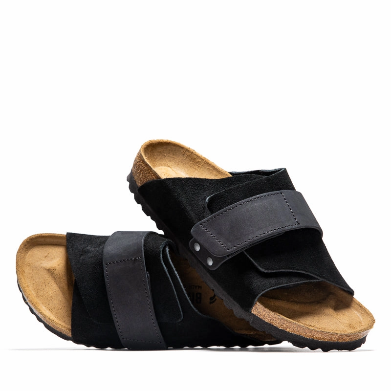 Women's Birkenstock Kyoto Suede - Black Birdsoles eco-friendly shoe options