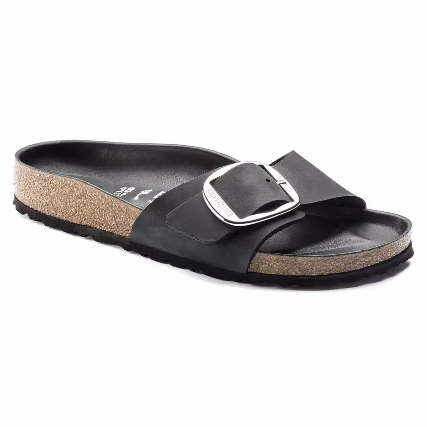 Women's Birkenstock Madrid Big Buckle  Iconic Style with Timeless Comfort Birkenstock soft footbed slides for casual wear