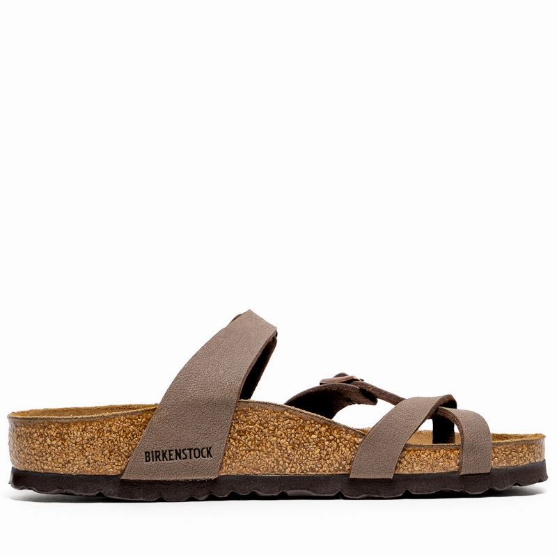 Women's Birkenstock Mayari Birkibuc - Mocca Birdsoles eco-friendly shoe options