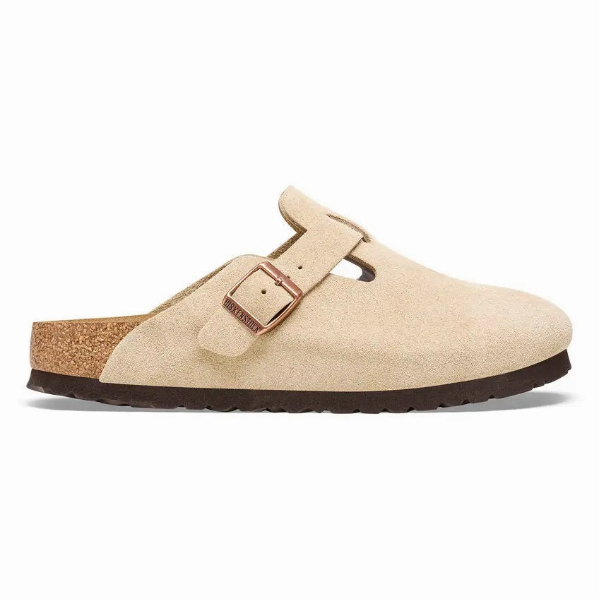 Women's Boston Suede Birkenstock ergonomic sandals