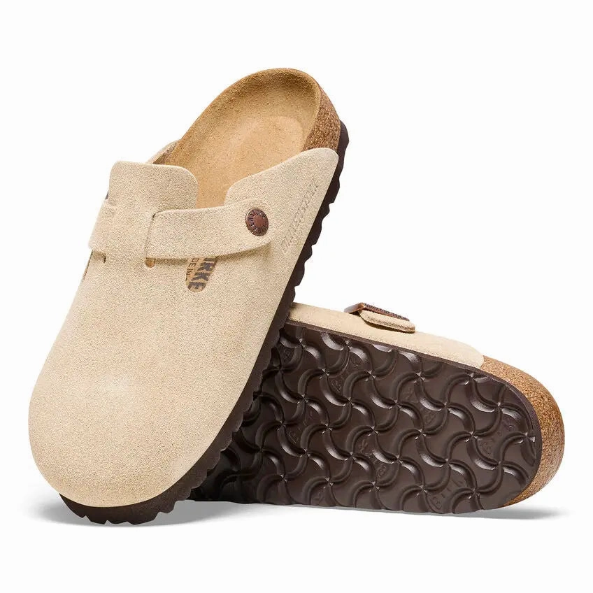 Women's Boston Suede Birkenstock ergonomic sandals