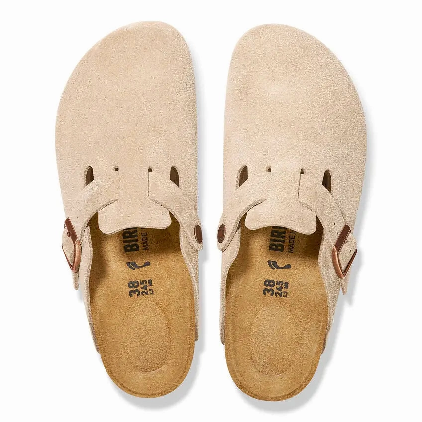 Women's Boston Suede Birkenstock ergonomic sandals