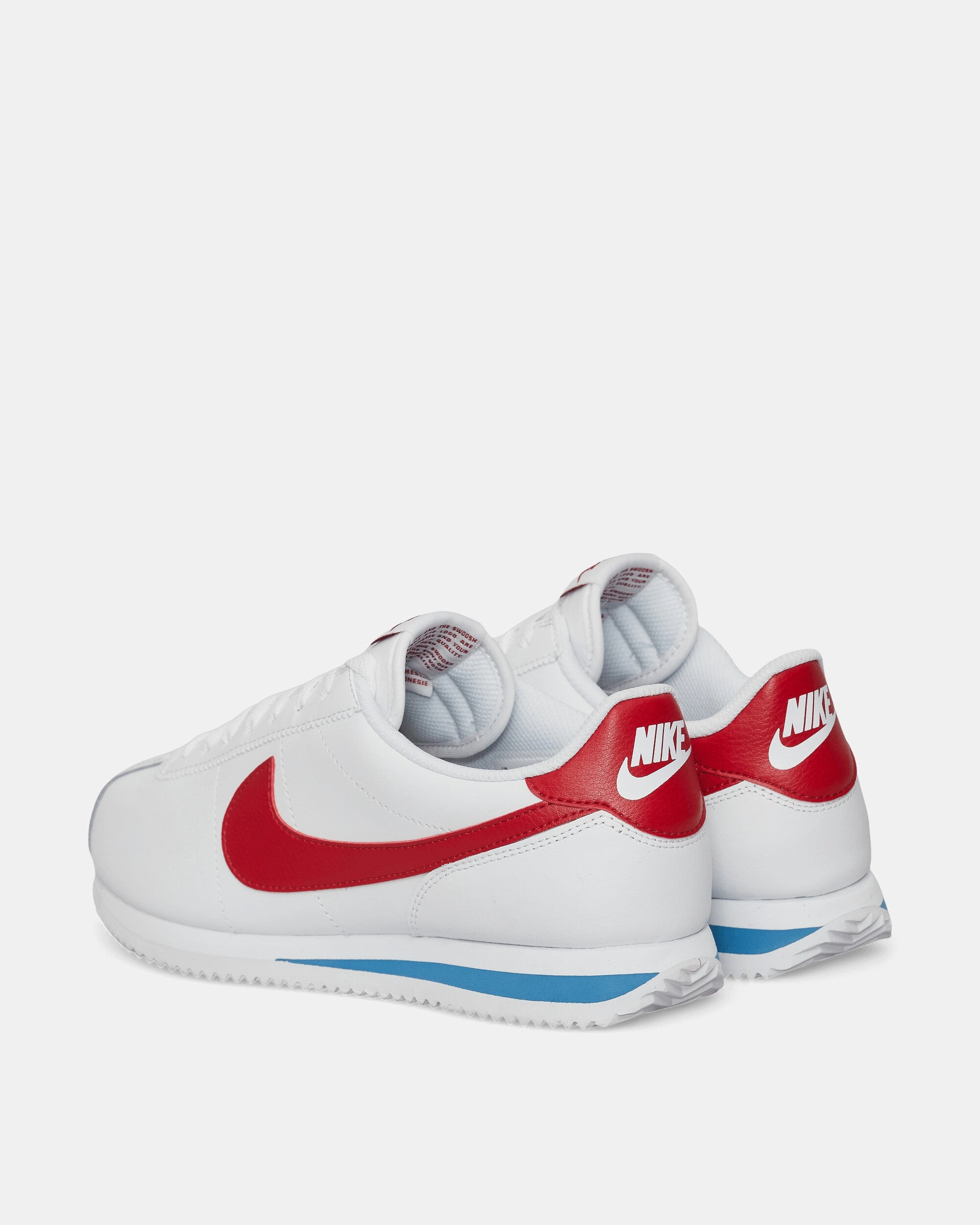 Women's Cortez Sneakers White / Varsity Red Flexible Shoes