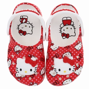 Women's Hello Kitty Classic Clog Crocs slip-on shoes for casual use