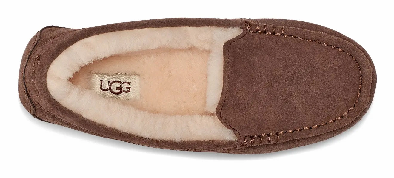 Women's UGG Ansley  Classic Suede Moccasin with Wool Lining Ugg cozy footwear visuals